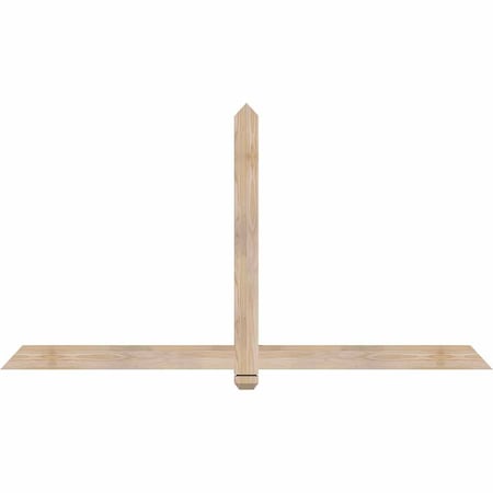 Ekena Millwork Eugene Smooth Timber Gable Bracket, Douglas Fir, 72"W x 39"H x 1 1/2"D x 3 1/2"F, 13/12 Pitch GBW072X39X0204EUG00SDF